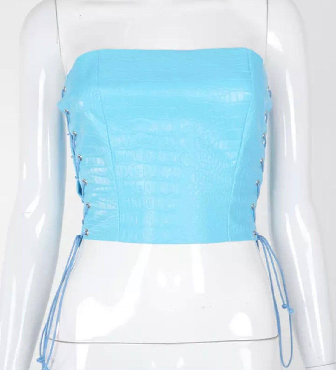 Croc Corset Top
