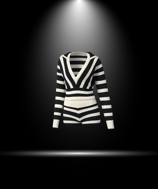 XO Striped Statement Set